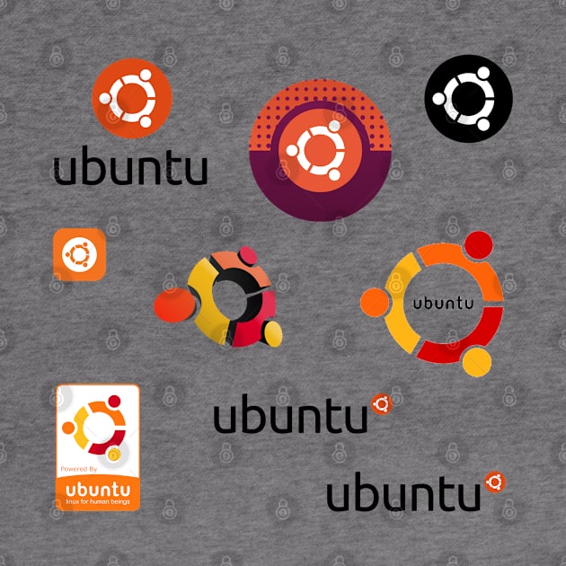 ubuntu sticker set by yourgeekside